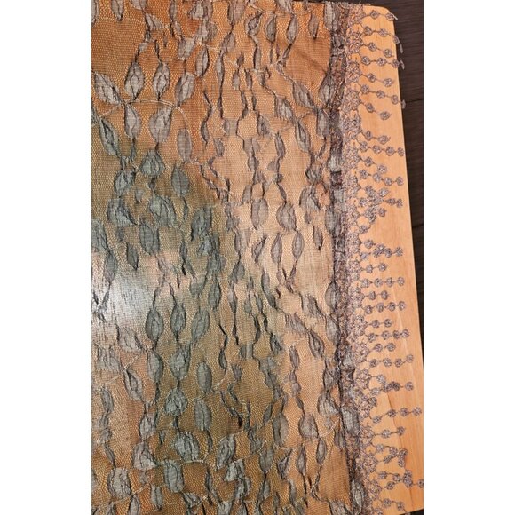 Vintage Scarves Set Neiman Marcus Italian Silk Geometric & Lace Checkered - Picture 10 of 14